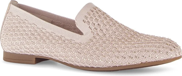 Rhinestone Knit Loafer