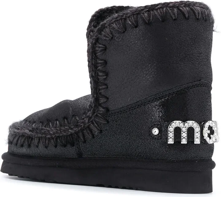 Rhinestone-Logo Boots - Image 3
