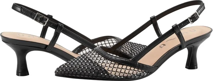 Rhinestone Mesh Slingback Pump - Image 7