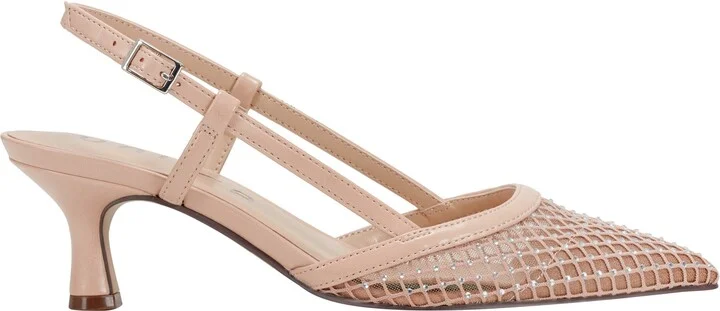 Rhinestone Mesh Slingback Pump - Image 9