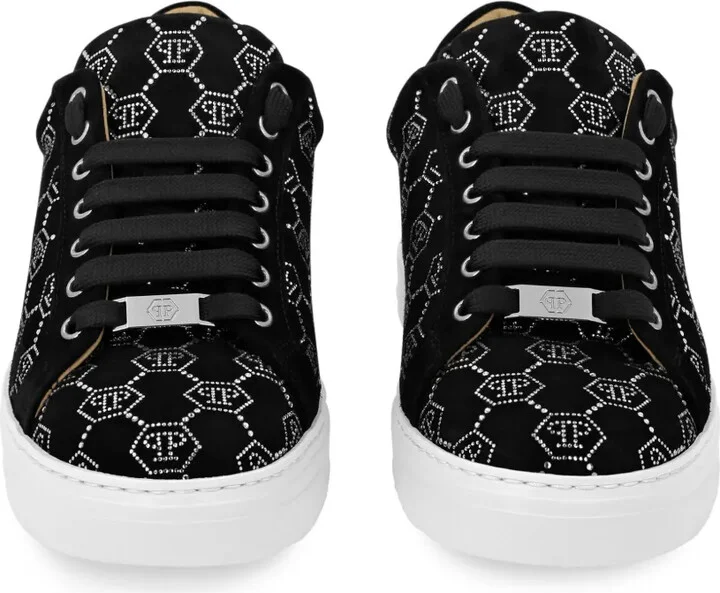 Rhinestone Monogram Sneakers - Image 3