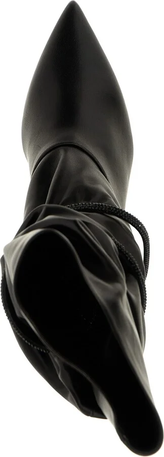 Rhinestone Nappa Ankle Boots - Image 3