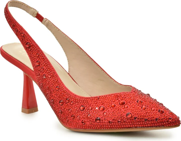 Rhinestone Slingback Pump