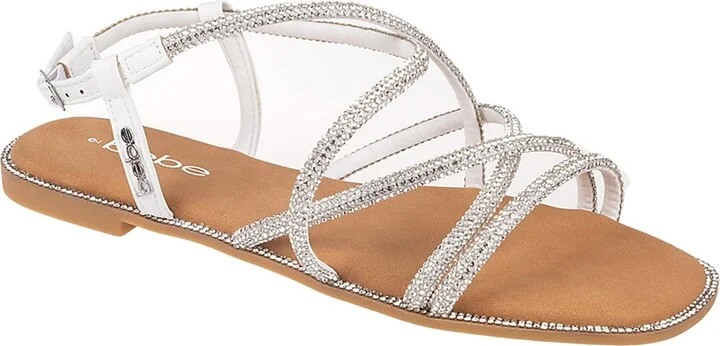 Rhinestone Tubular Sandal