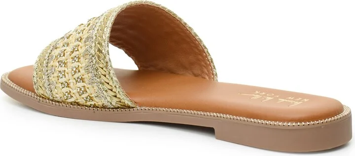 Rhinestone Woven Slide Sandal - Image 2