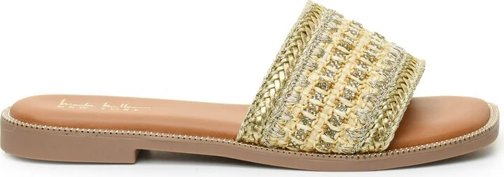 Rhinestone Woven Slide Sandal - Image 5