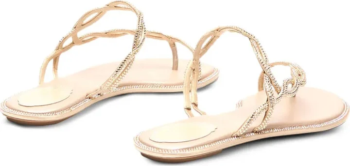 Rhinestoned Thong Sandals - Image 2