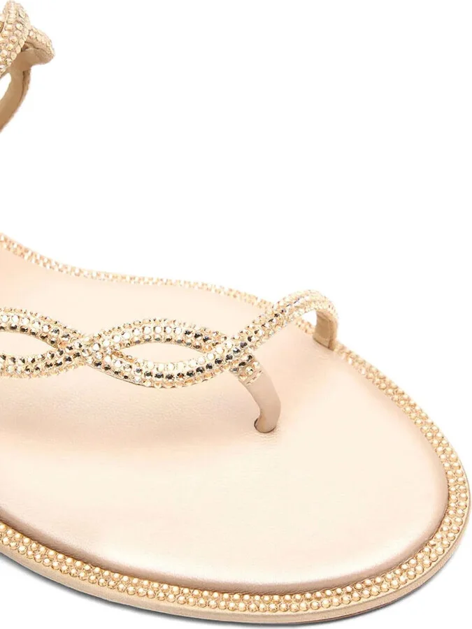 Rhinestoned Thong Sandals - Image 3