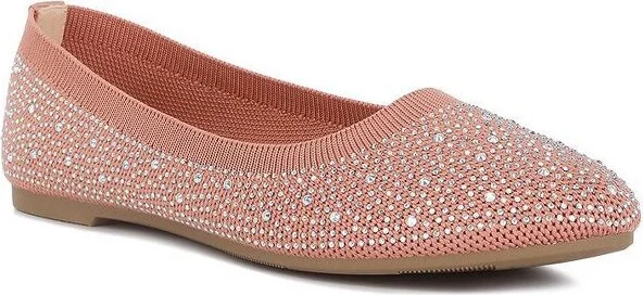 Rhinestones Embellished Ballet Flats Women - Image 3