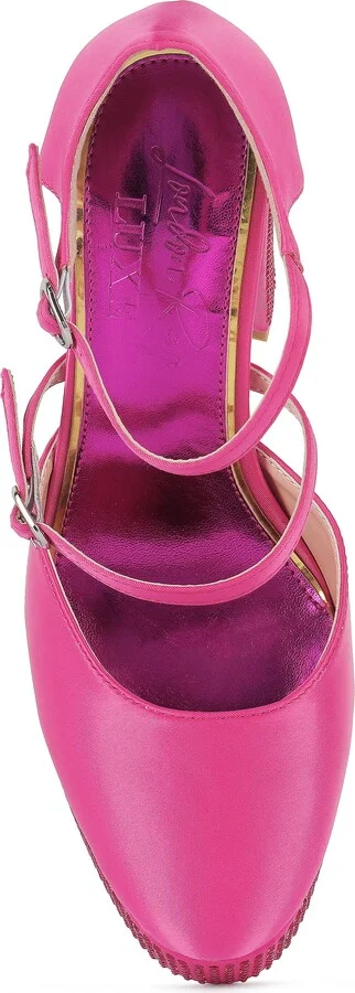 Rhinstone Embellished Platform Mary Jane Pump - Image 6