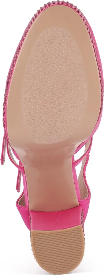 Rhinstone Embellished Platform Mary Jane Pump - Image 7