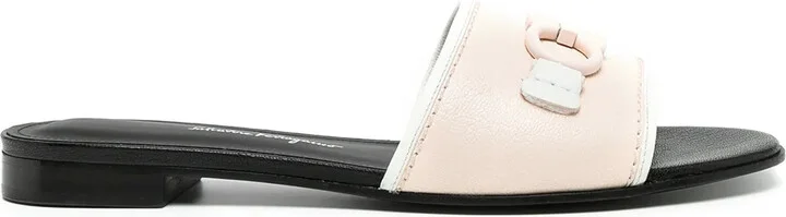 Rhodes Gancini-logo sandals