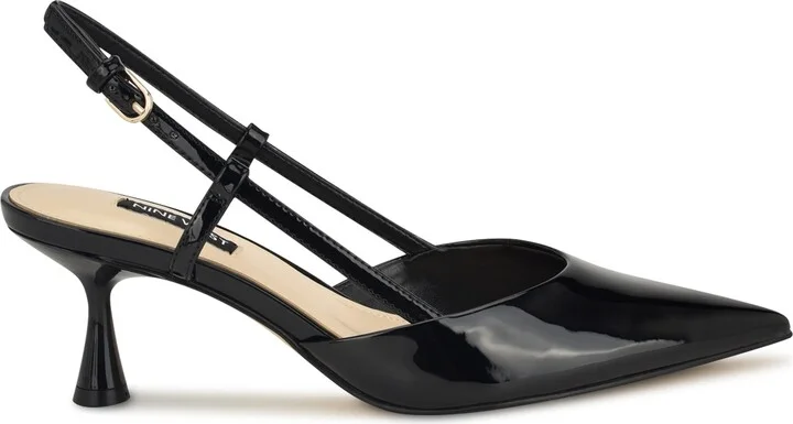 Rhonda Slingback Pointed Toe Kitten Heel Pump - Image 2