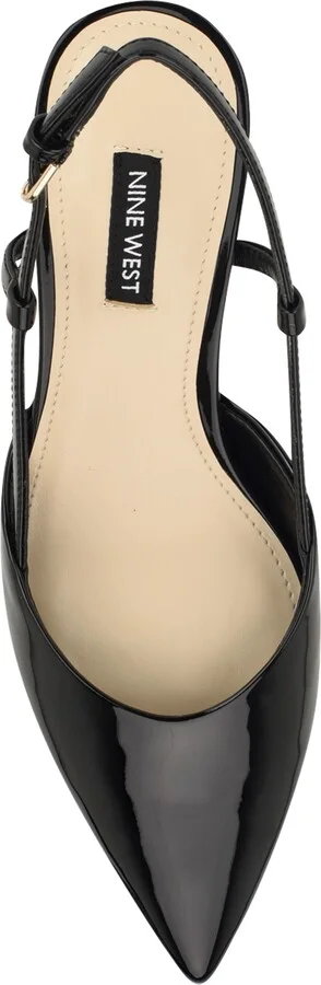 Rhonda Slingback Pointed Toe Kitten Heel Pump - Image 4