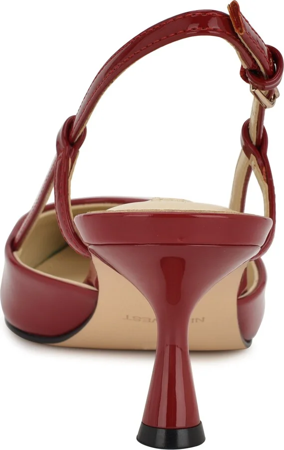 Rhonda Slingback Pointed Toe Kitten Heel Pump - Image 11