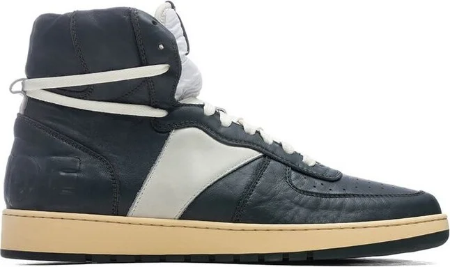 Rhude BBall Panelled High-Top Sneakers