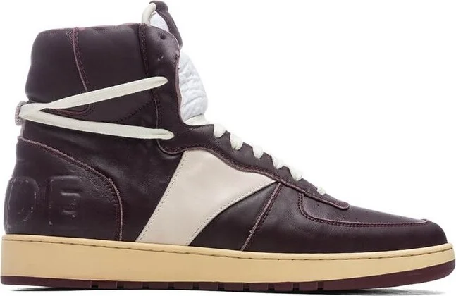 Rhude BBall Panelled High-Top Sneakers