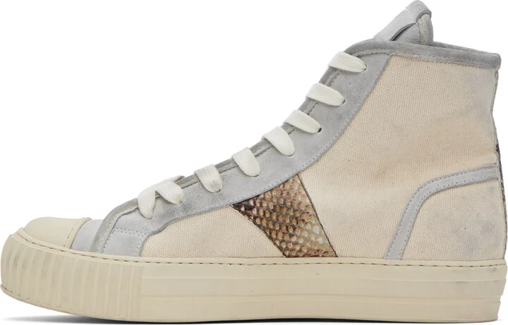 Rhude Beige Bel Airs Sneakers - Image 3