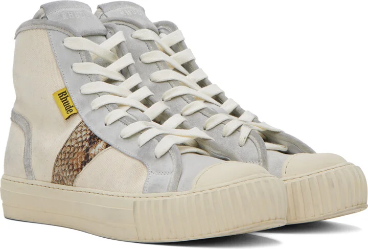 Rhude Beige Bel Airs Sneakers - Image 4