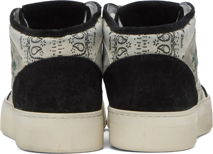 Rhude Black & White Cabriolets Sneakers - Image 2