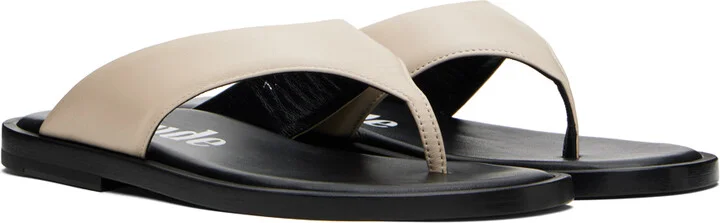 Rhude Off-White Lounge Thong Flip Flops - Image 4