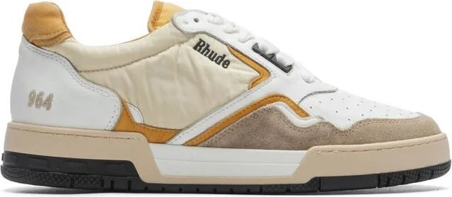 Rhude Racing Logo Embroidered Sneakers