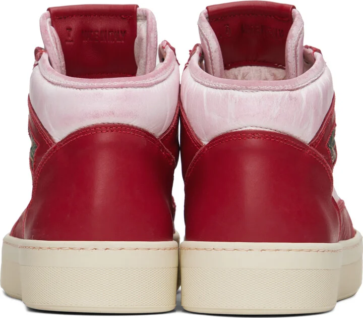 Rhude Red & White Cabriolets Sneakers - Image 2