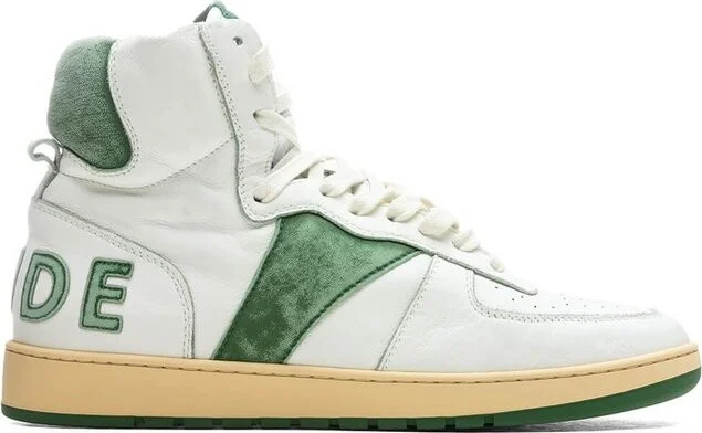 Rhude Rhecess Logo Patch High-Top Sneakers
