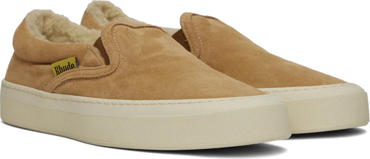 Rhude Tan Flag Sneakers - Image 4