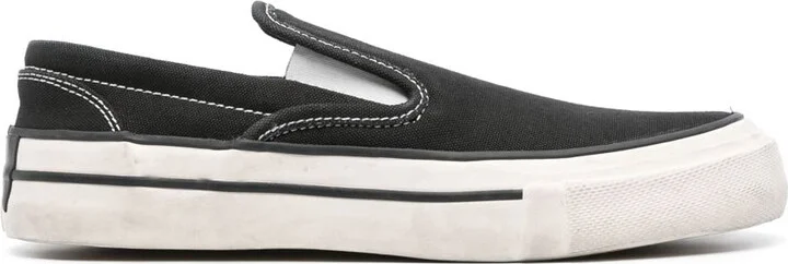 Rhude Washed Canvas Slip On Sneaker Shoes
