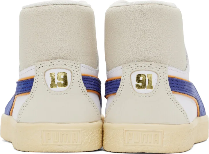 Rhude White Puma Edition Clyde Sneakers - Image 2
