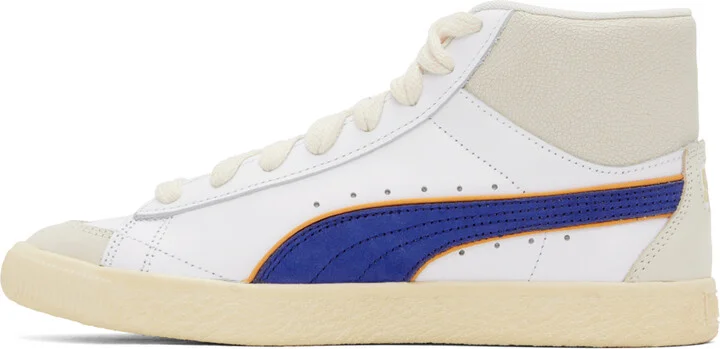 Rhude White Puma Edition Clyde Sneakers - Image 3