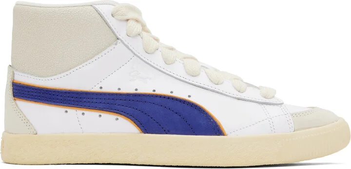 Rhude White Puma Edition Clyde Sneakers