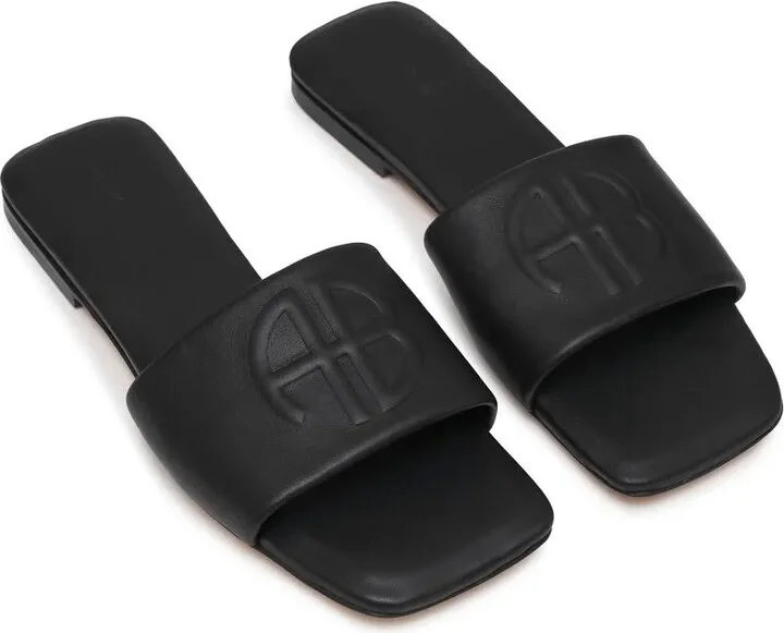 Ria embossed-monogram slides - Image 2