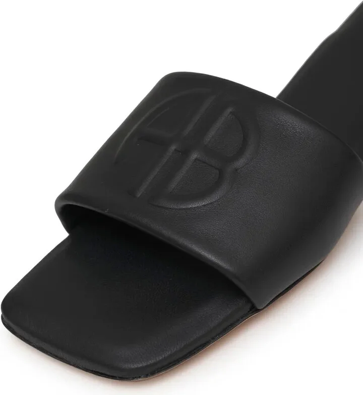 Ria embossed-monogram slides - Image 3