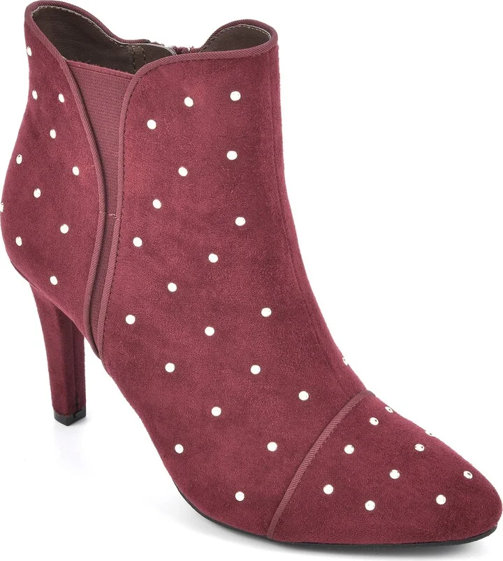 Rialto Women's Chanted Vino/Suedette Size 8.5 Fashion Boot