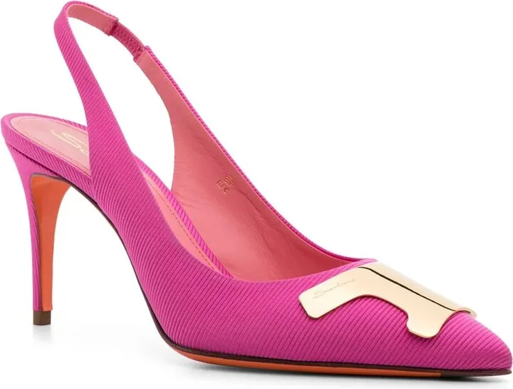 Ribbed-Finish 90mm Pumps - Image 2