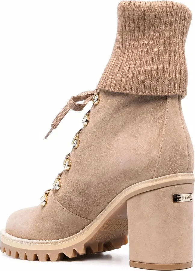 Ribbed-Knit Edge Boots - Image 3