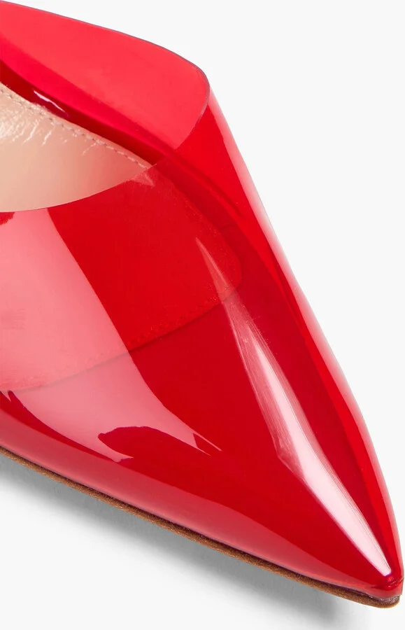 Ribbon 105 PVC and patent-leather slingback pumps - Image 4