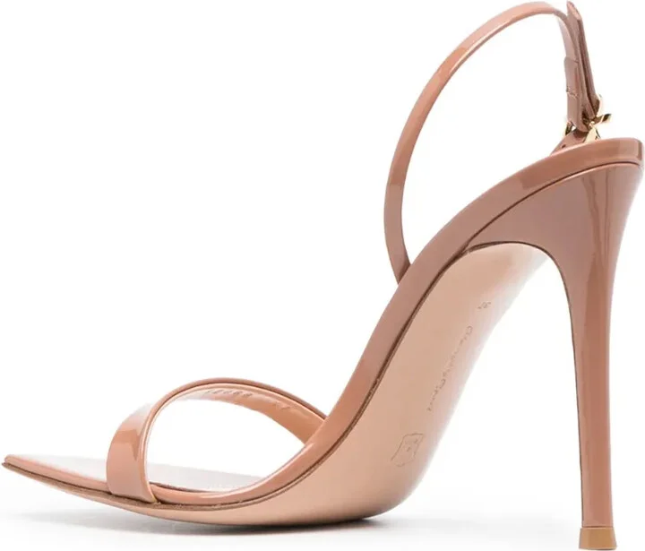 Ribbon 105mm leather sandals - Image 3