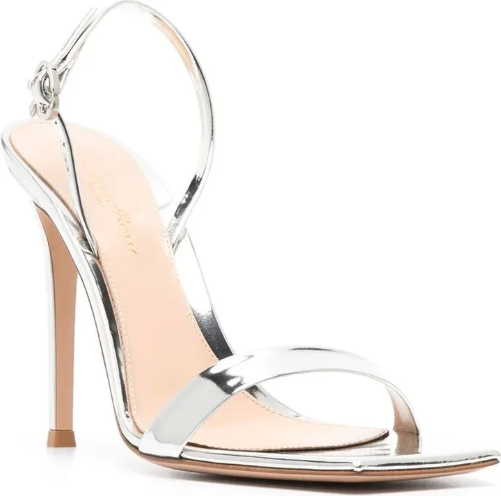 Ribbon 105mm stiletto sandals - Image 2