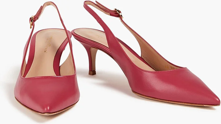 Ribbon 55 leather slingback pumps - Image 2