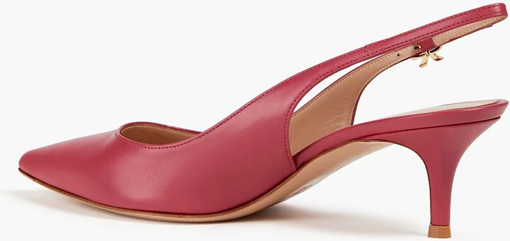 Ribbon 55 leather slingback pumps - Image 3