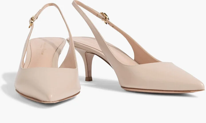 Ribbon 55 leather slingback pumps - Image 5
