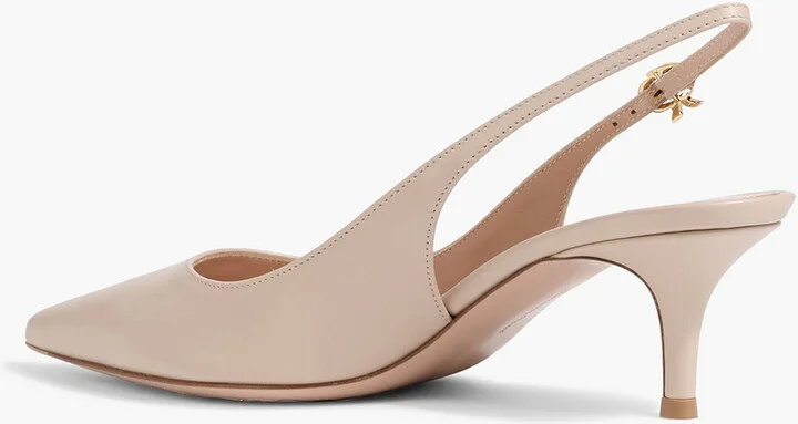 Ribbon 55 leather slingback pumps - Image 6