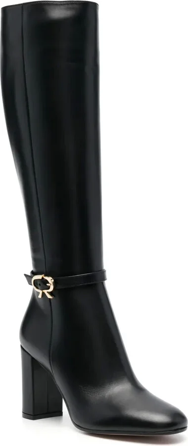 Ribbon 85mm leather boots - Image 2