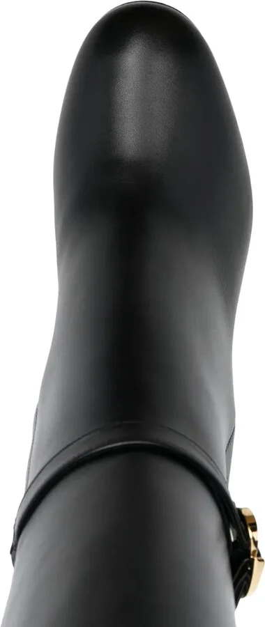 Ribbon 85mm leather boots - Image 4