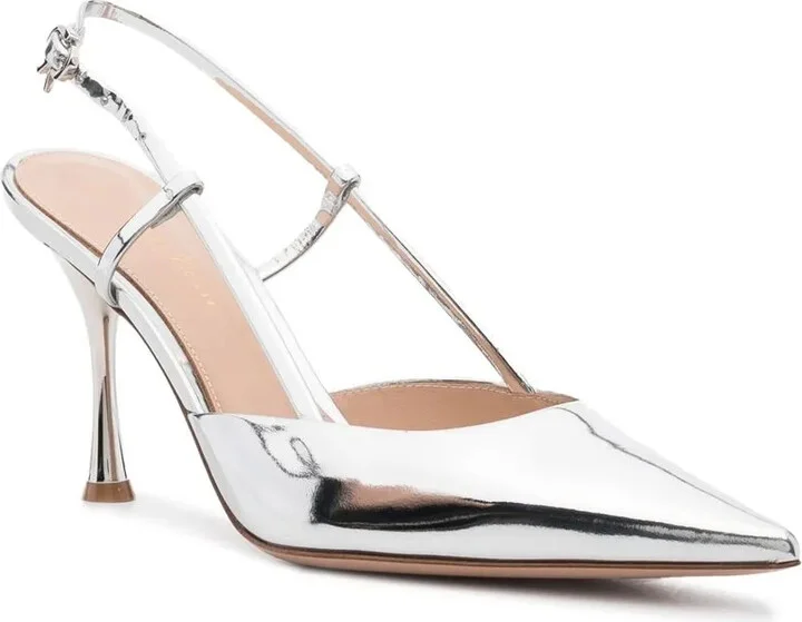 Ribbon 85mm slingback pumps - Image 2