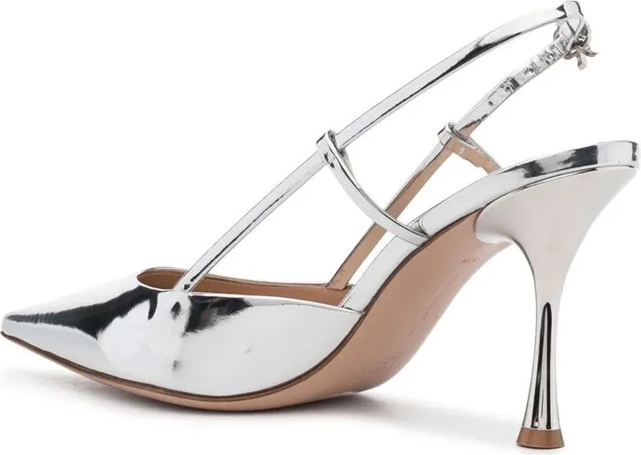Ribbon 85mm slingback pumps - Image 3