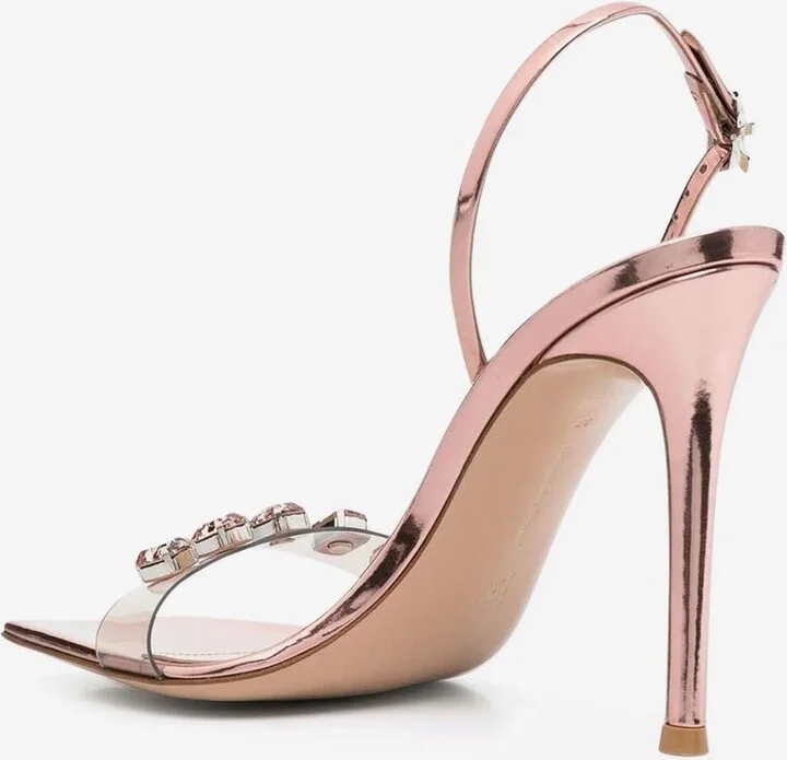 Ribbon Candy 105 Crystal Embellished Slingback Sandals - Image 2